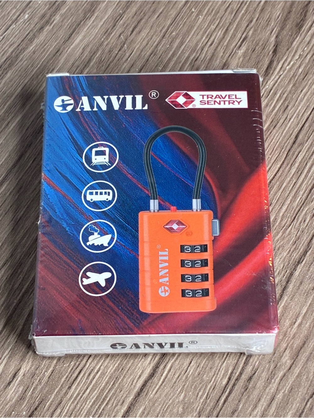 🐼 3/$25 NWT ANVIL Set of 2 Travel TSA Combination Locks - Orange